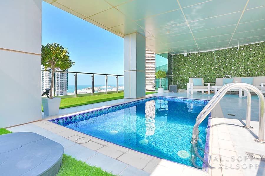 6 Private Terrace + Pool | Marina + Sea View