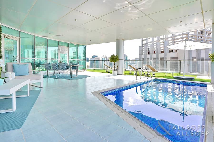 7 Private Terrace + Pool | Marina + Sea View