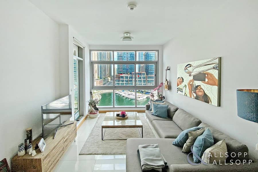 位于迪拜码头，蓝色鸢尾大厦 1 卧室的公寓 1350000 AED - 5248128