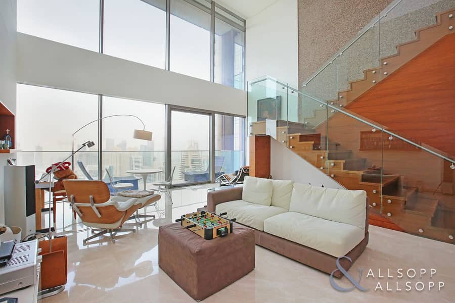 位于迪拜码头，滨海之门，滨海之门1号 4 卧室的顶楼公寓 12200000 AED - 5445400