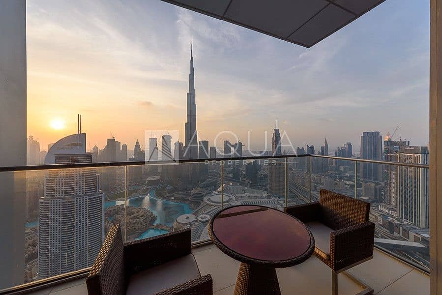 Exclusive | High Floor | Burj & Fountain Views