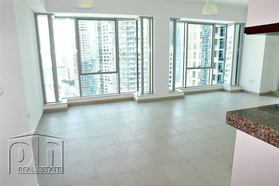 Largest 1BR. Partial marina/sea view. Vacant
