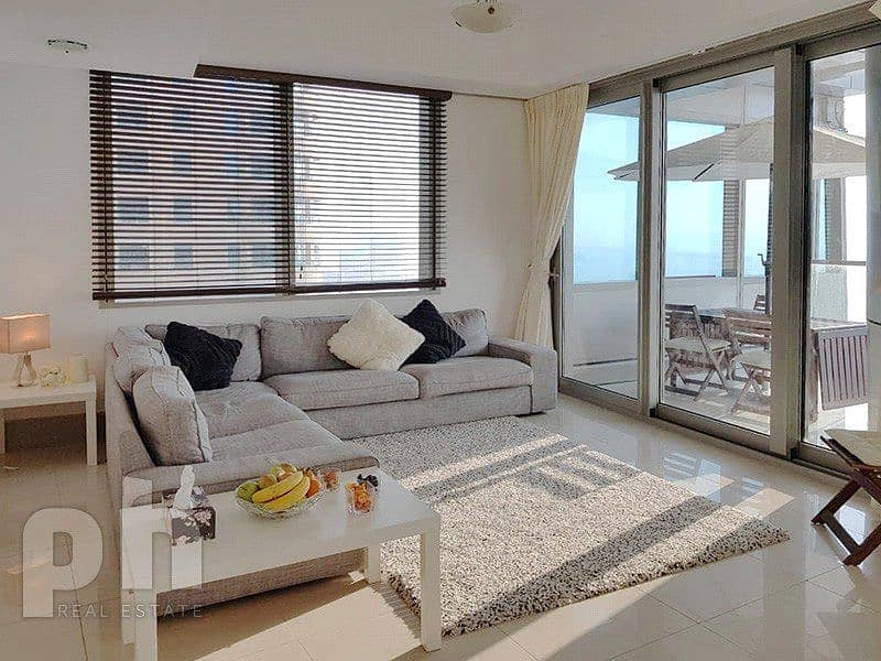Large 2 bed| Study | Full Sea View |Balcony