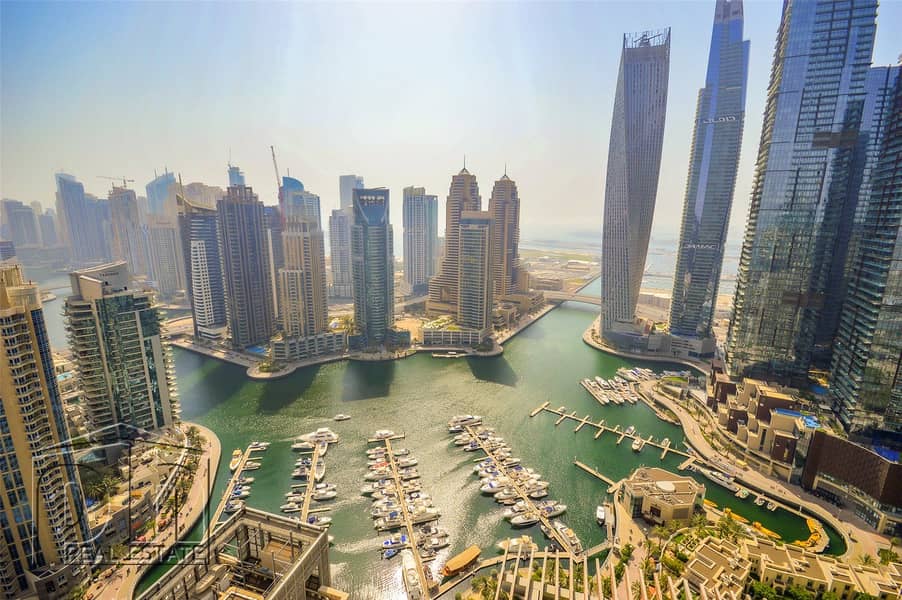 位于迪拜码头，迪拜滨海大厦（怡玛6号大厦），阿尔梅克大厦 5 卧室的顶楼公寓 10500000 AED - 4652057