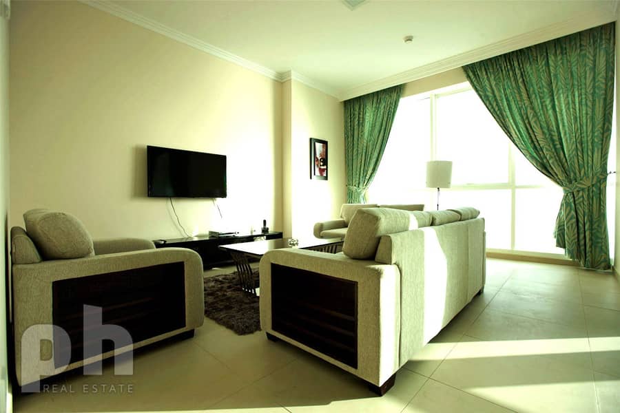 Fully Furnished- 2 Bed plus Maids - Full sea View