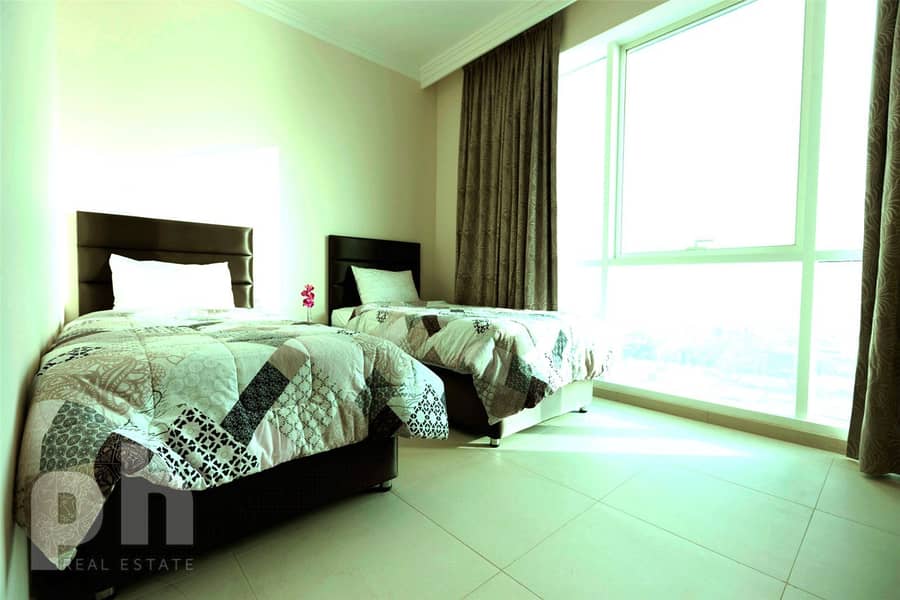 4 Fully Furnished- 2 Bed plus Maids - Full sea View