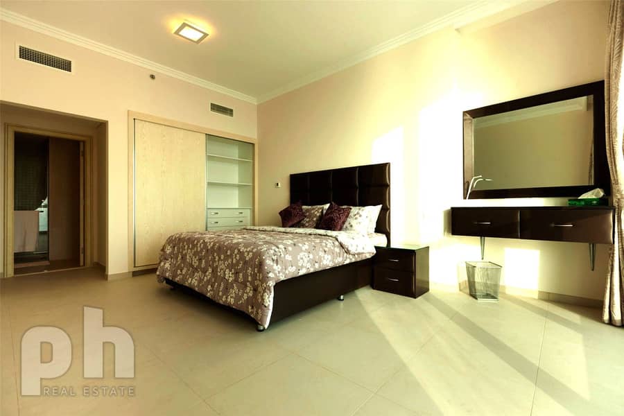 6 Fully Furnished- 2 Bed plus Maids - Full sea View