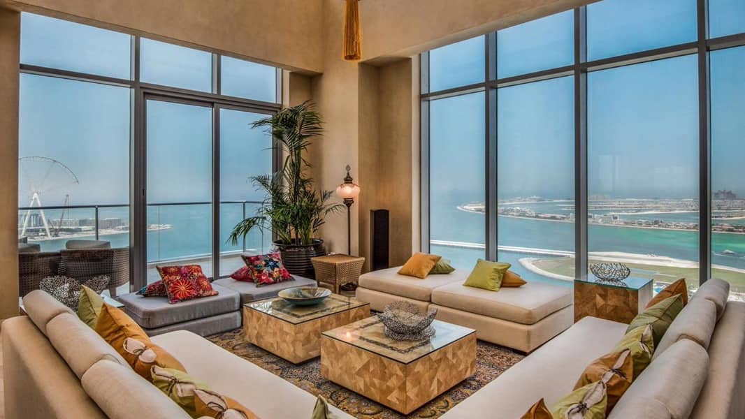 位于迪拜码头，三叉戟豪华公寓 4 卧室的顶楼公寓 25000000 AED - 5386986