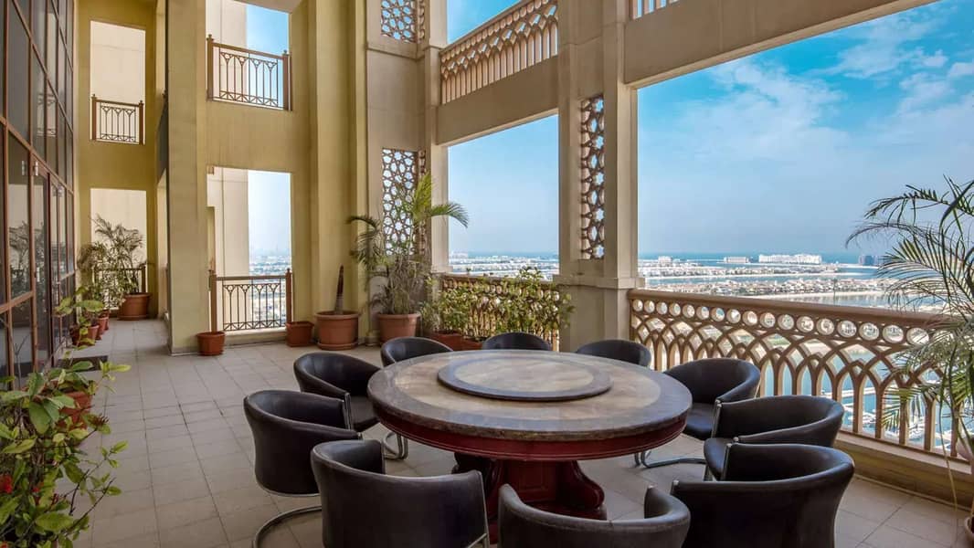 3 Incredible Duplex Penthouse with Palm View
