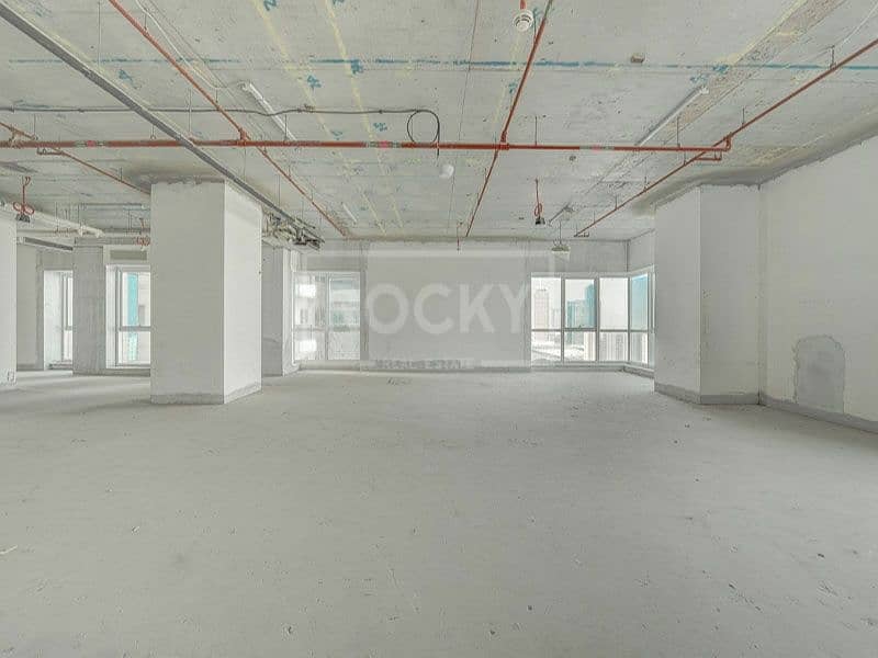 8 Shell and Core | Office | Partial Sea View | Latifa Tower