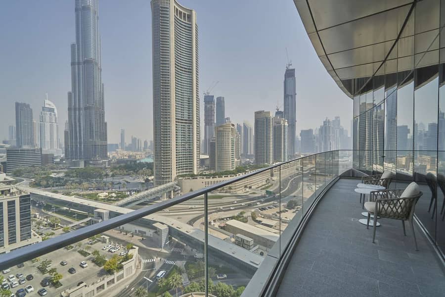 2 Fully Furnished/Bill Included/Full Burj Khalifa View