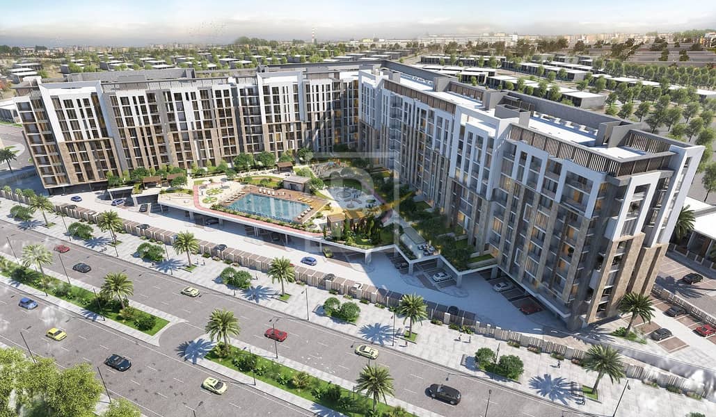 Lowest priced studio  in rukan-dubailand  with pool view | SSVIP