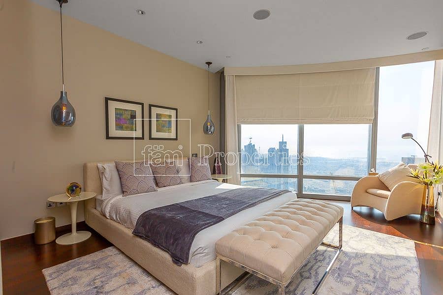 8 Above 60th Floor! Fully Furnished 2BR+Maid