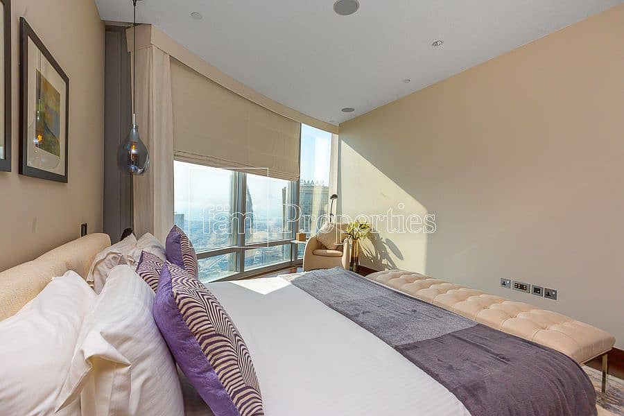 9 Above 60th Floor! Fully Furnished 2BR+Maid