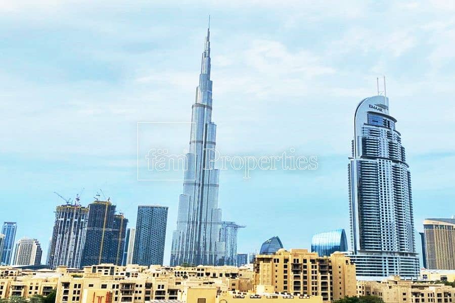 Burj Khalifa and fountain view