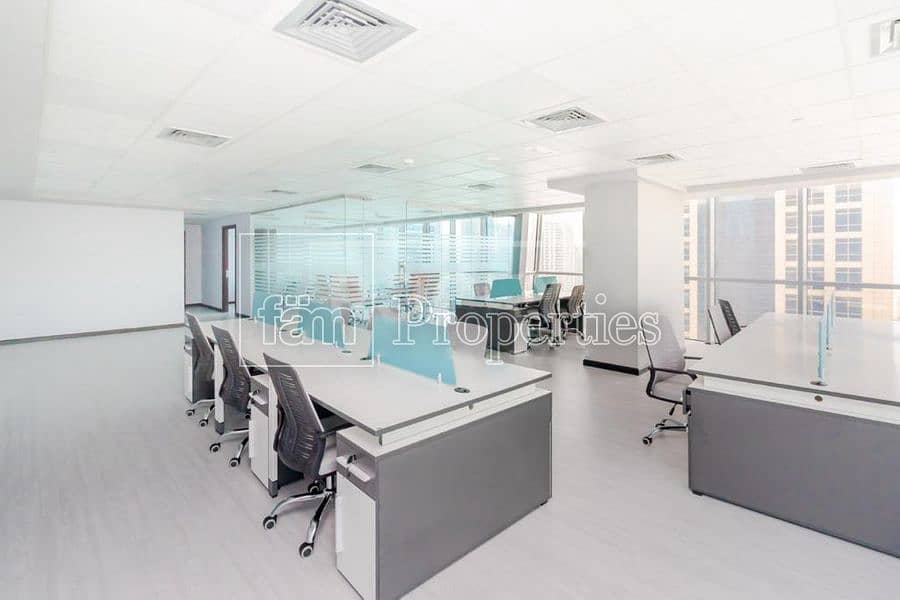 5 Office for sale | 7% ROI | Lake view | Fitted