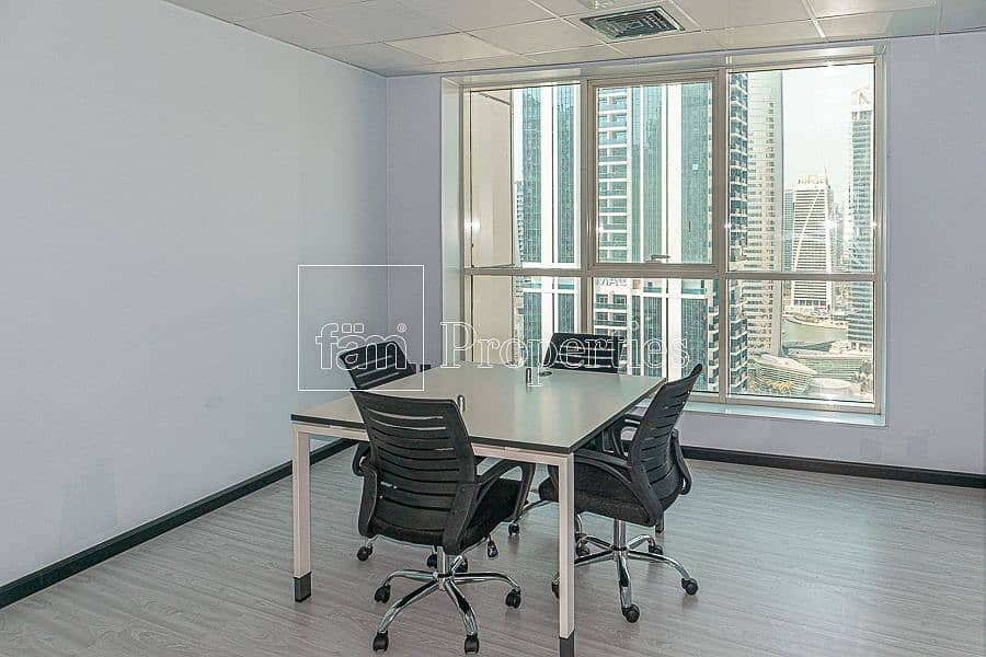 6 Fitted office| near metro |lake view |Furnished