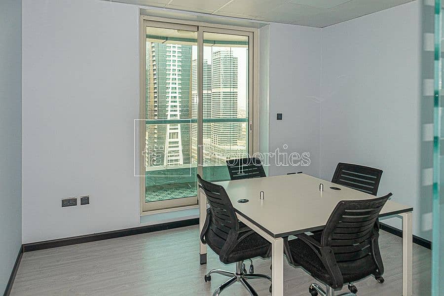 7 Fitted office| near metro |lake view |Furnished