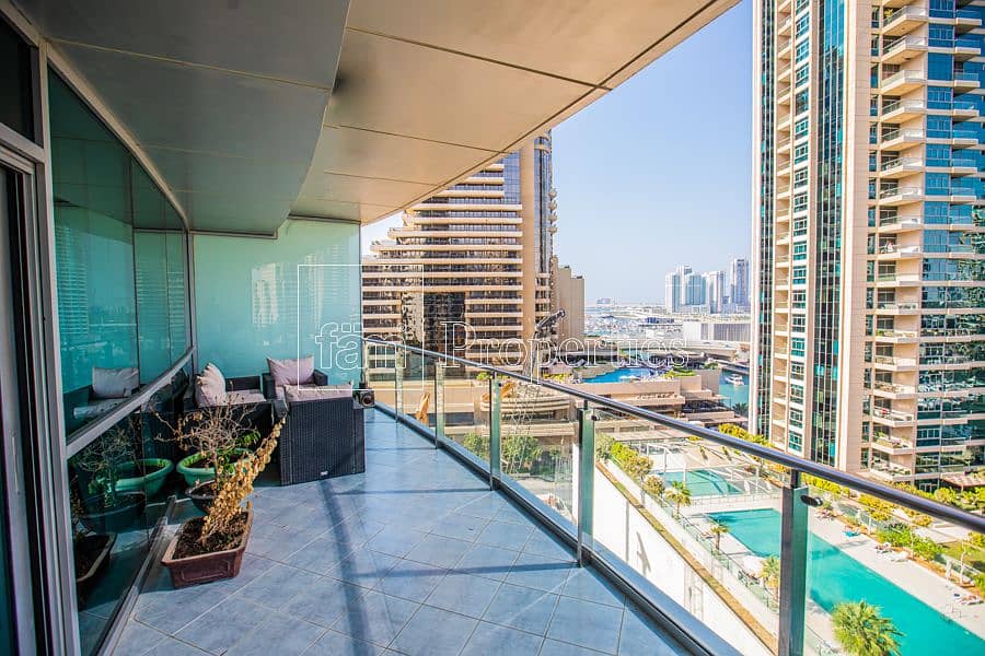 12 Fully  Furnished | Spacious 1 BR | Marina/Palm View