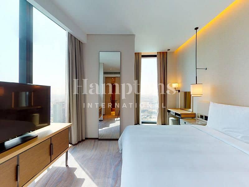 8 High Floor | 1BR Hotel Apt | Marina View