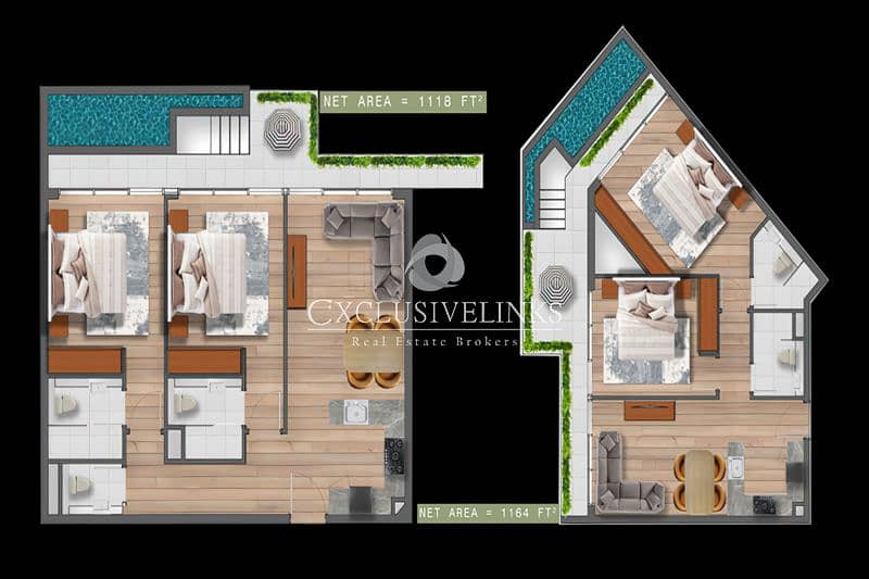 10 2 Bed Apartment with Private Pool and Payment Plan