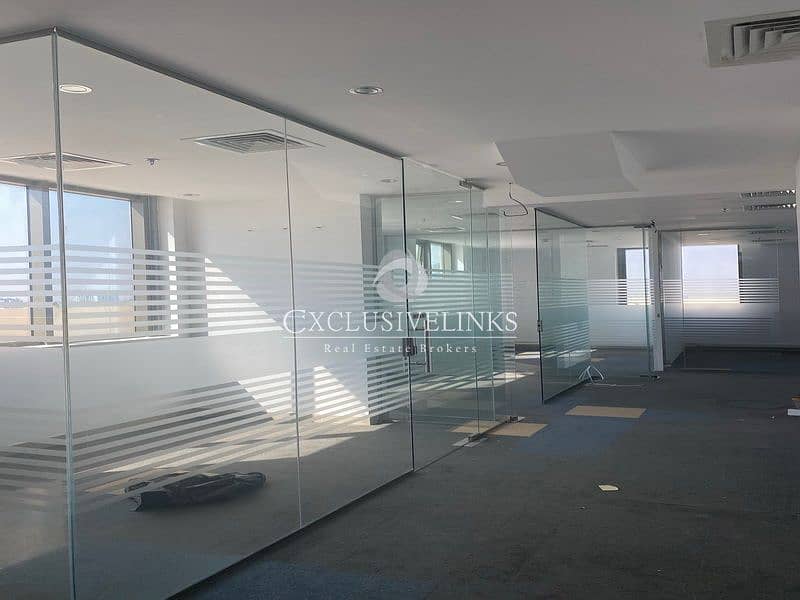 Spacious Fitted Office with Glass Partitions