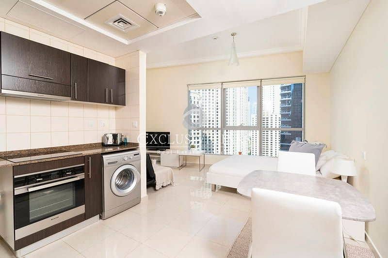 2 Part Furnished Studio available with Marina Views
