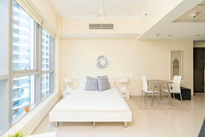 5 Part Furnished Studio available with Marina Views