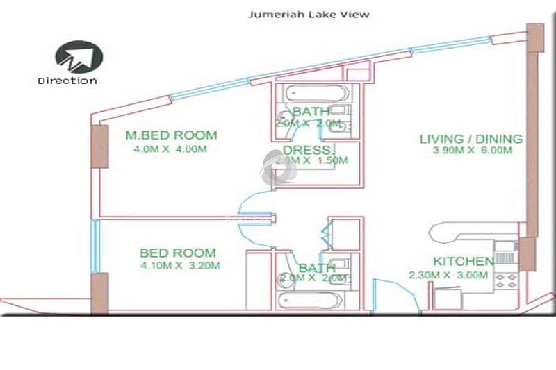 7 2 Beds | Mid Floor | Vacant | Well maintained.