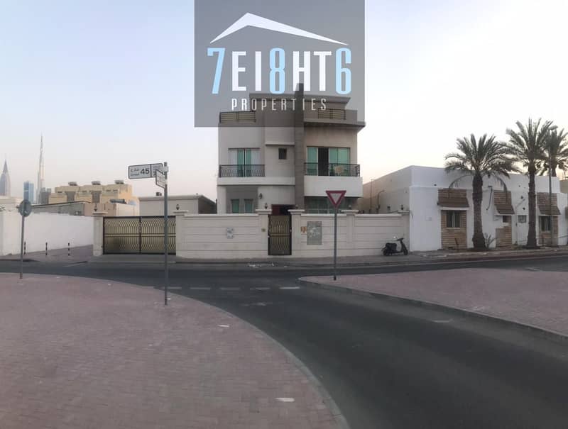 Suitable for investors: 7 b/r beautifully presented indep villa + large garden for rent in Al Badaa.