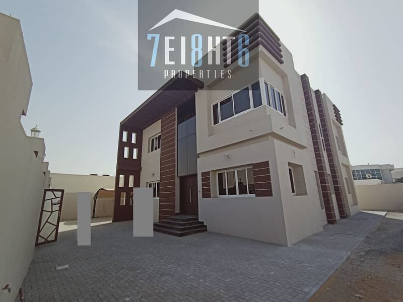 Amazing offer: 5 b/r good quality BRAND NEW independent villa + large landscaped garden for rent in Al Warqaa 2
