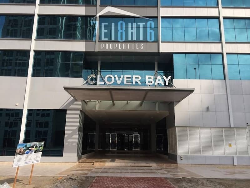 965 sq ft fully fitted office with high quality partitions for rent in 15th floor of Clover Bay Tower, Business Bay