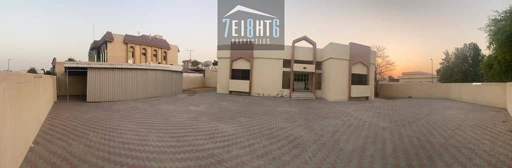 Beautifully presented: 3 b/r good quality independent villa + maids room + large garden for rent in Al Twar 1