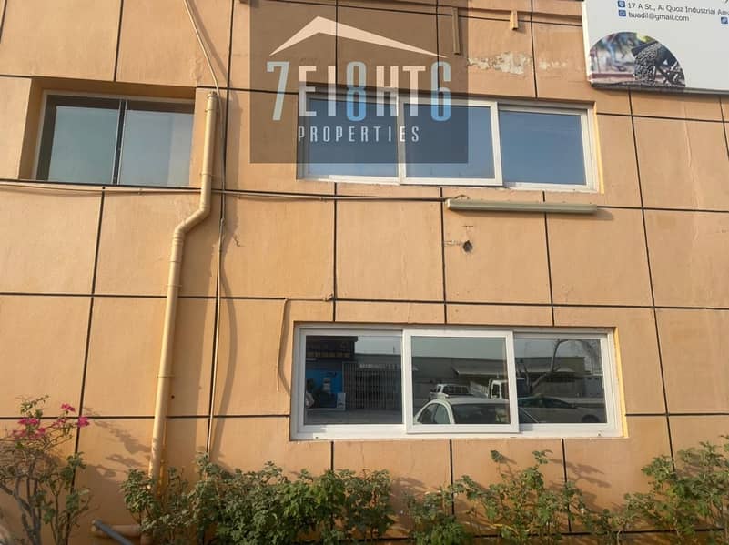 Office: 1,400 sq ft office for rent in A Quoz Industrial Area 4