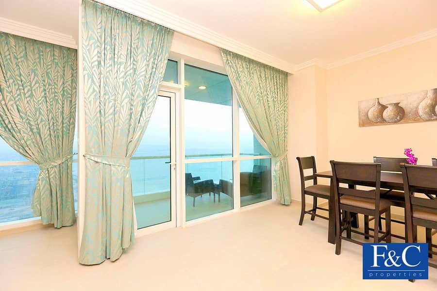 2 2BR+Maids | High Floor | Sea View | Unfurnished