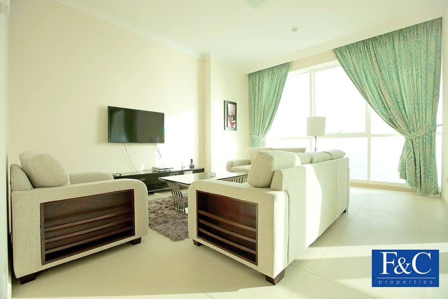 3 2BR+Maids | High Floor | Sea View | Unfurnished