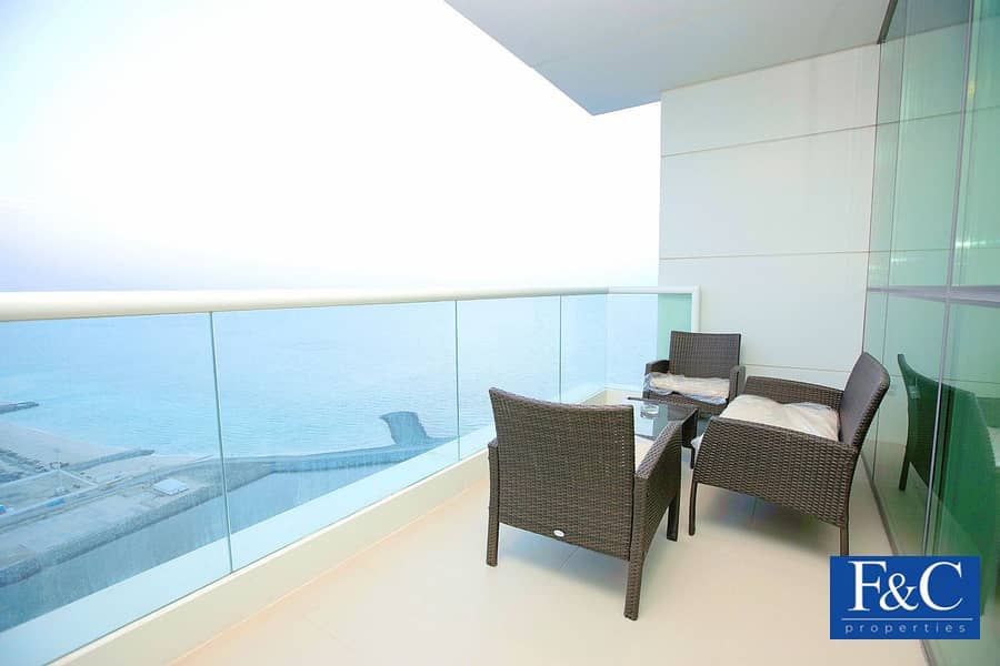 4 2BR+Maids | High Floor | Sea View | Unfurnished