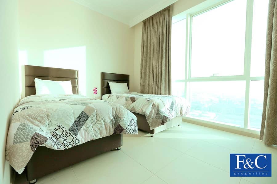 12 2BR+Maids | High Floor | Sea View | Unfurnished