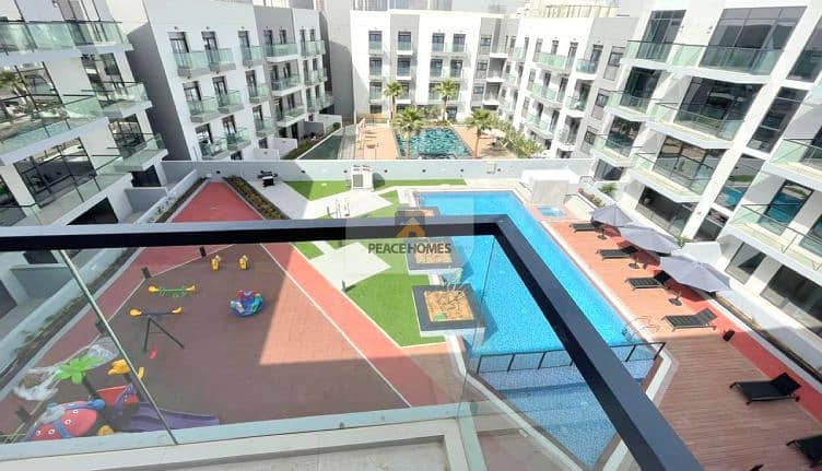 PAY 4CHQS | BRAND NEW | FURNISHED KITCHEN | POOL VIEW 1BR