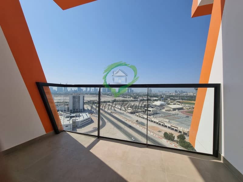 Vacant  Brand New Corner 1BHK Apartment | Burj khalifa View