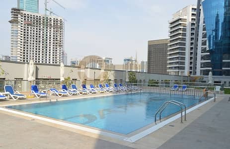 2 Bedroom Apartment for Sale in Business Bay, Dubai - Pool & Courtyard View | Spacious 2 Bed | Rented