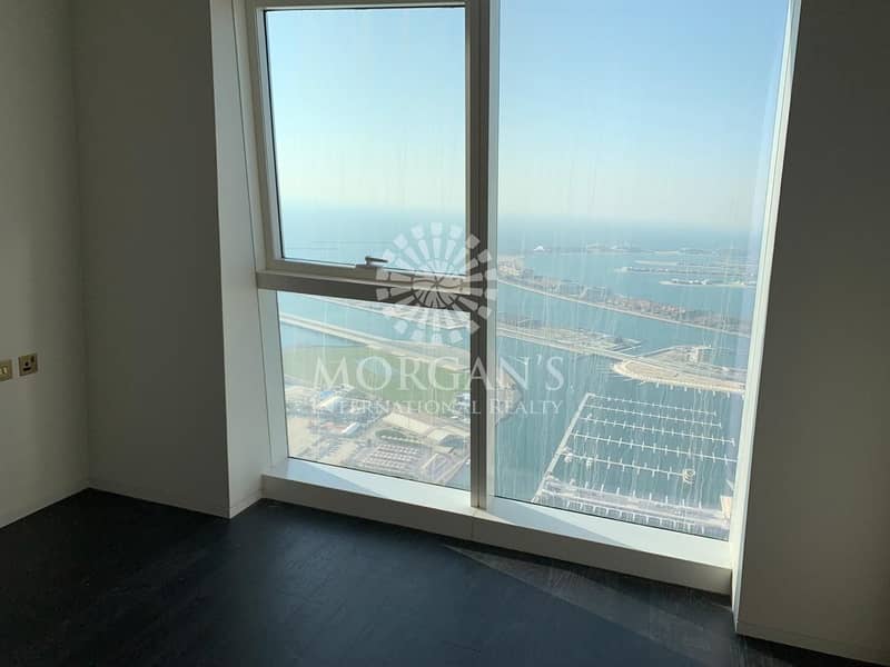 6 2 br |High Floor Sea view | Unfurnished | Chiller free