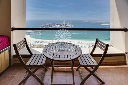 2 Bedroom Apartment for Rent in Jumeirah Beach Residence (JBR), Dubai - Full Sea View/Loft 2BR plus study/JBR