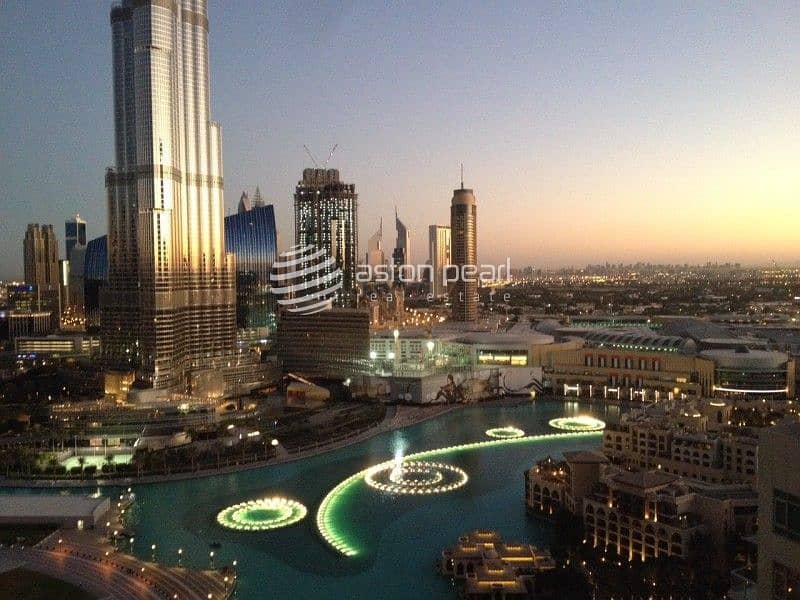 Full Burj Khalifa and Fountain View| Spacious Unit