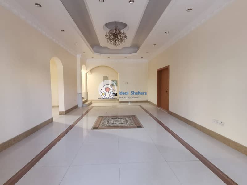 Brand New 6 BedRooms 2 Majlis Maid and Driver room  independent Arabic villa with Lawn and back yard