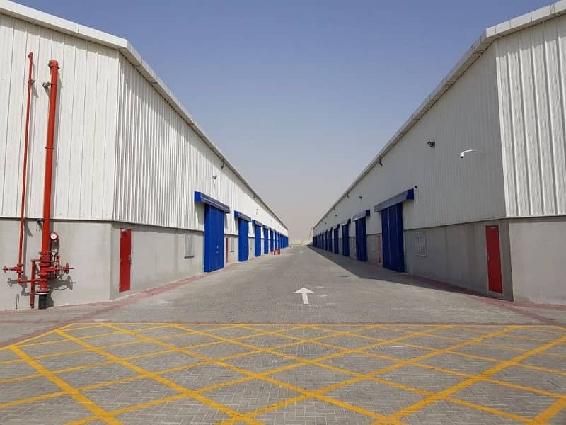 PAY 10 MONTHS AND STAY 12 MONTHS-BRAND NEW WAREHOUSE IN SAJAA BEHIND SHARLU SHARJAH WITH 14 per Sqft