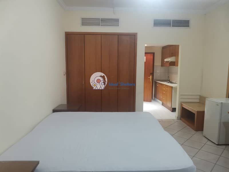 MONTHLY FOR RENT FULLY FURNISHED STUDIO IN JUST 3500  AL INCLUDED