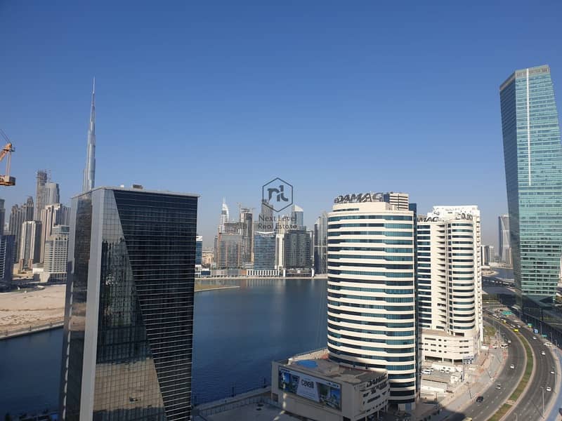 Business Bay Studio | Burj Khalifa and Canal View | Brand New