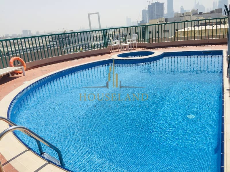 位于迪拜湾，阿尔曼霍尔街区，比什拉大楼 1 卧室的公寓 41000 AED - 5391619