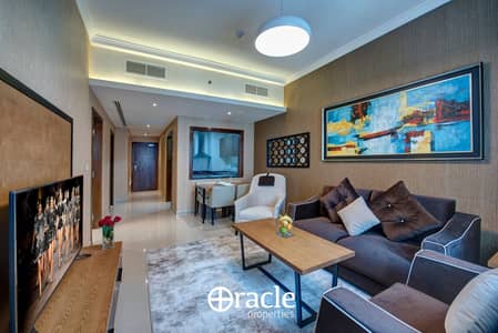 1 Bedroom Hotel Apartment for Rent in Barsha Heights (Tecom), Dubai - living room